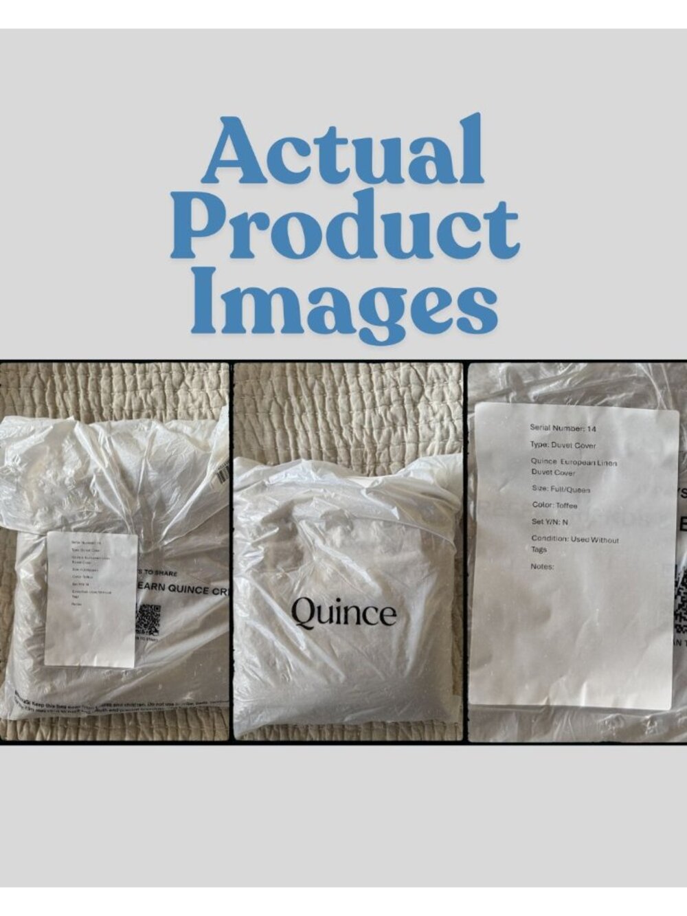 S14 | Quince European Linen Duvet Cover Full Queen Toffee
